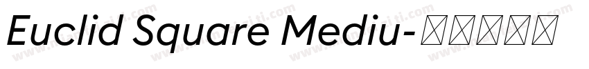 Euclid Square Mediu字体转换